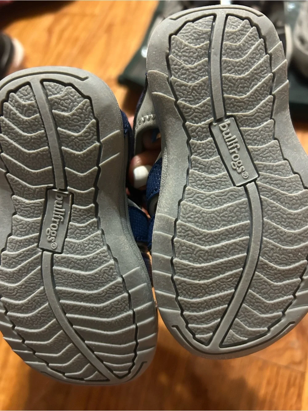 Bullfrogs Kids Blue and Grey Closed-Toe Sandals